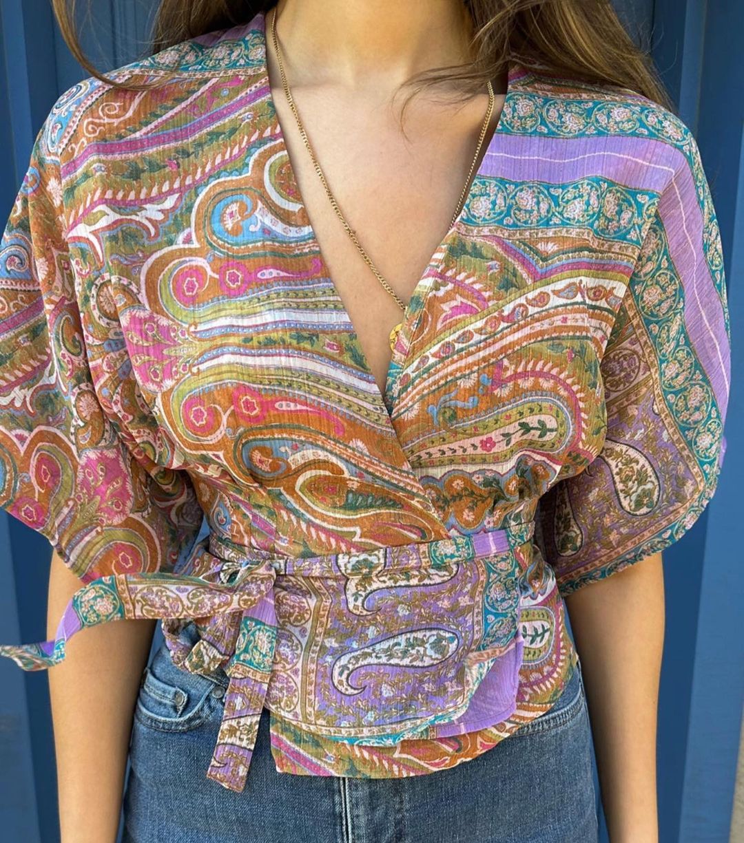 Wickelbluse