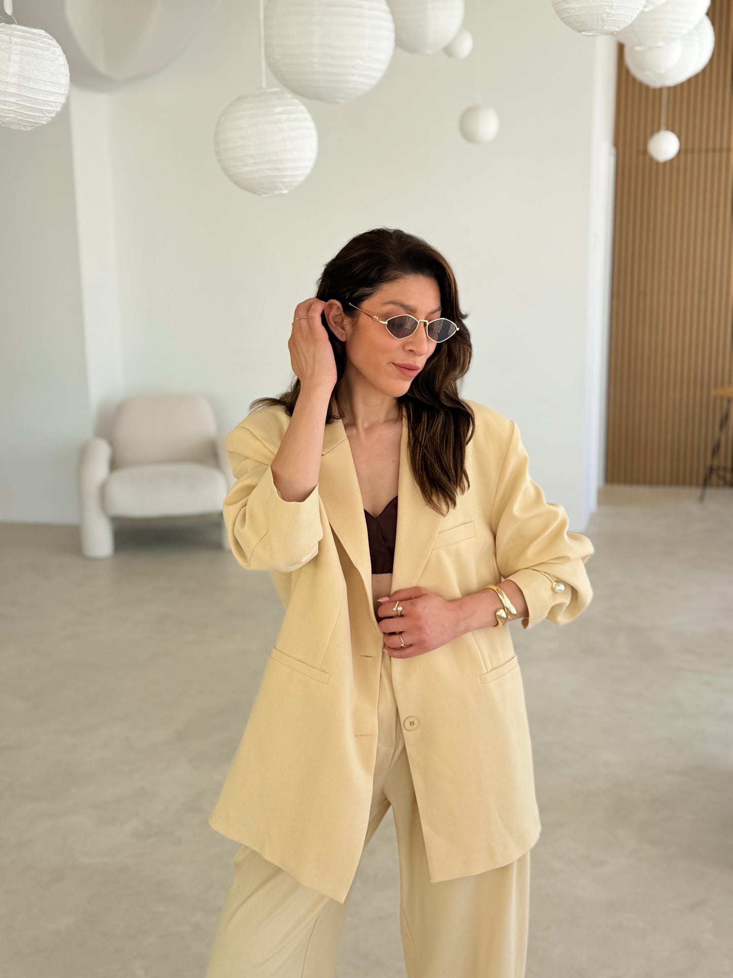 OVERSIZE-BLAZER “Butter Yellow”