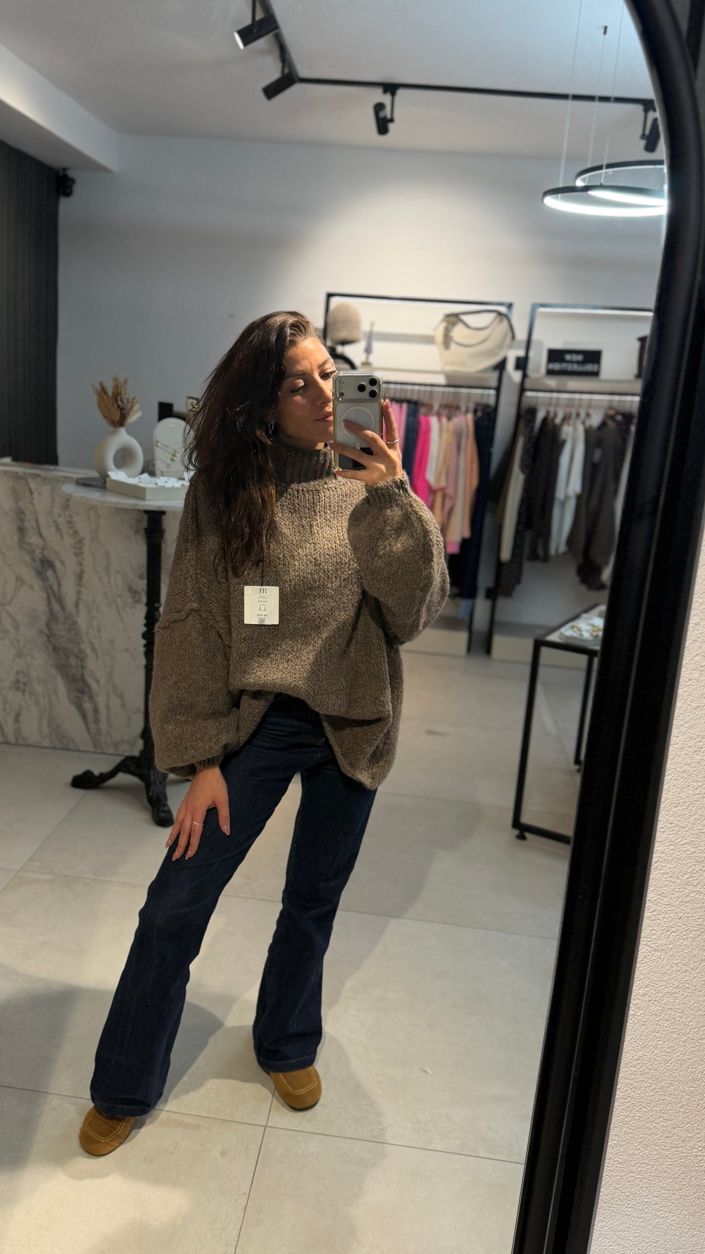 FLAUSCHİ OVERSİZE PULLOVER MİT STEHKRAGEN