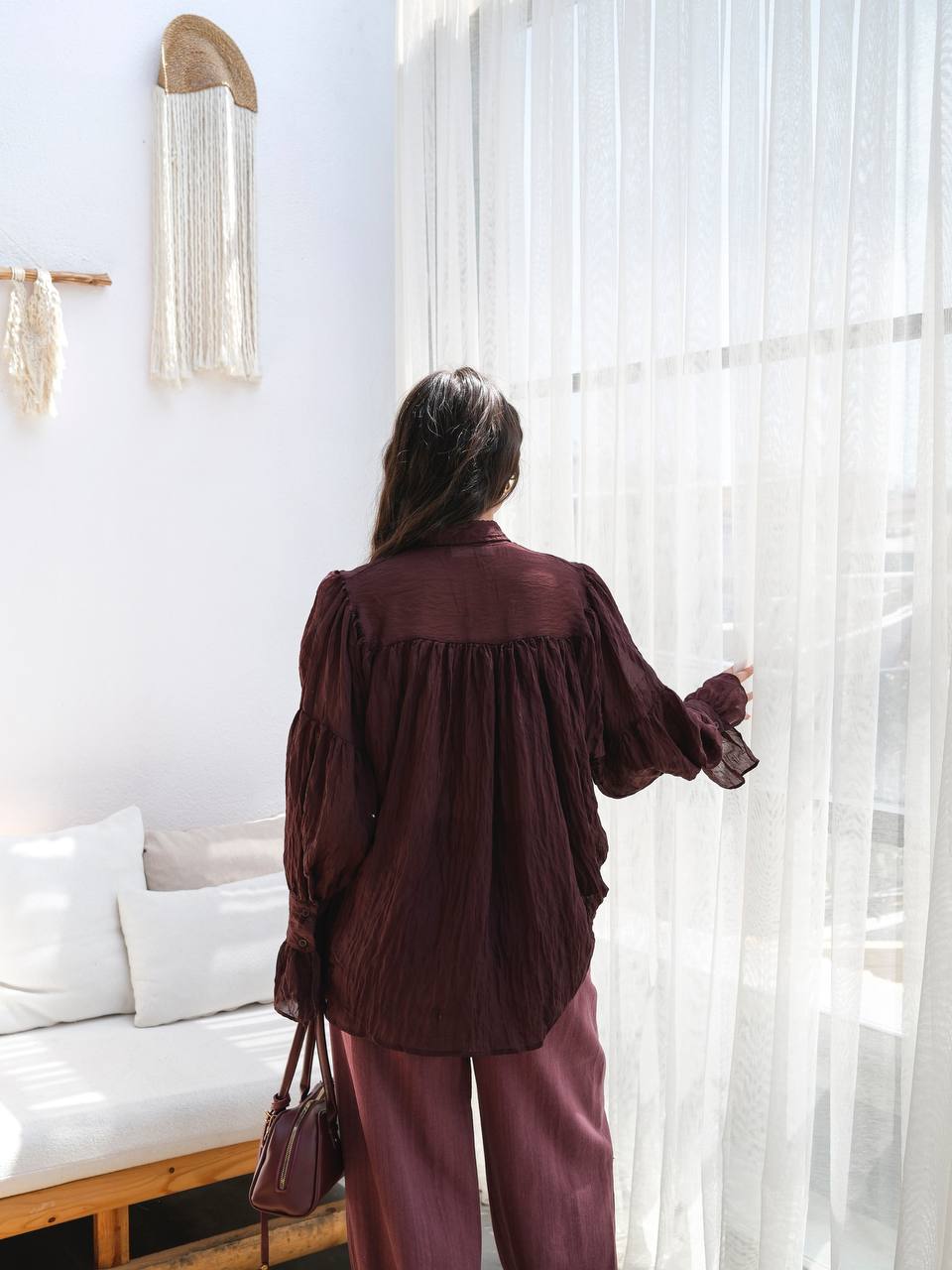 BLOUSE LUNA „mocca“