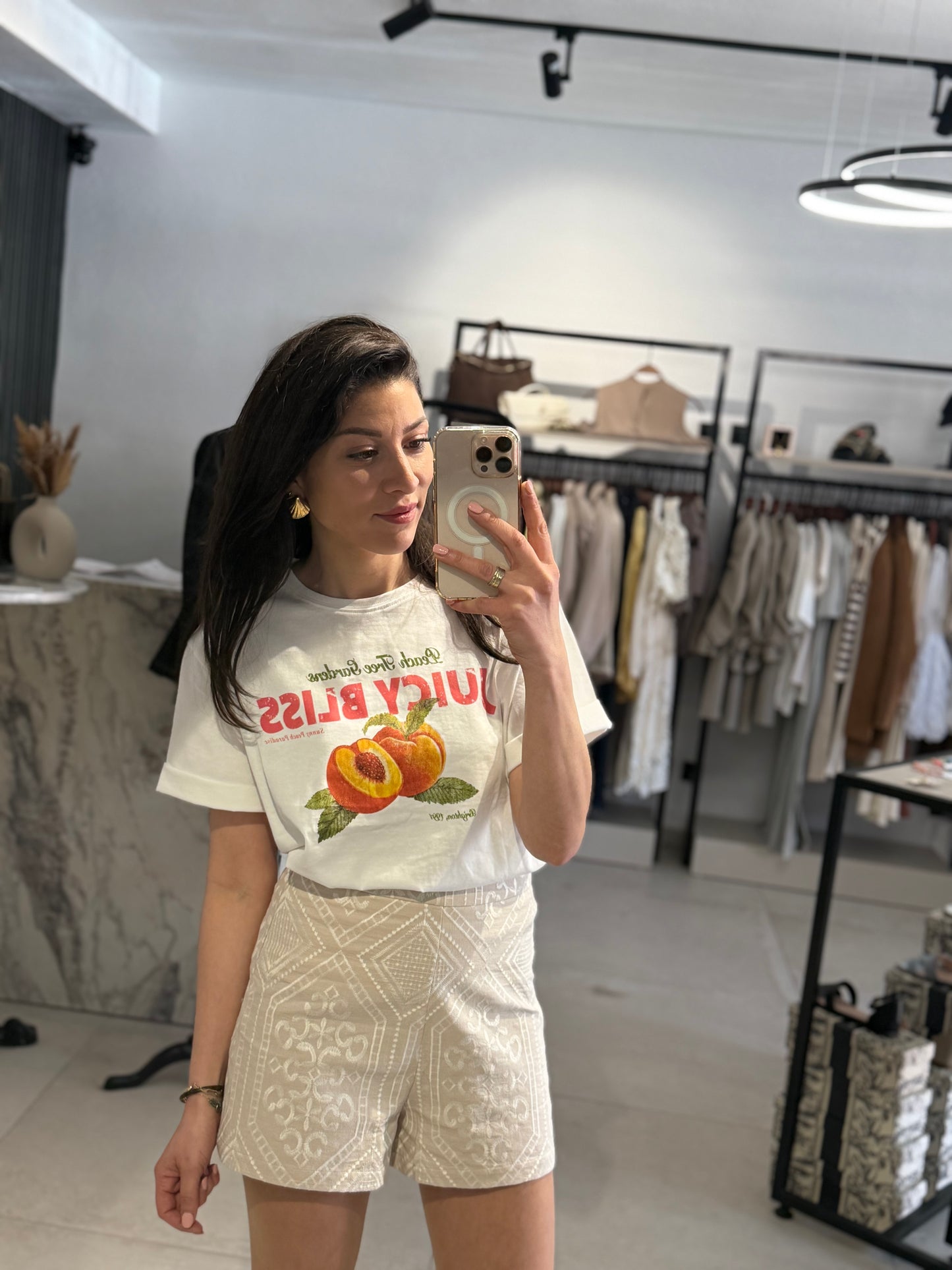BESTICKTE SHORTS - PARISER KOLEKTION