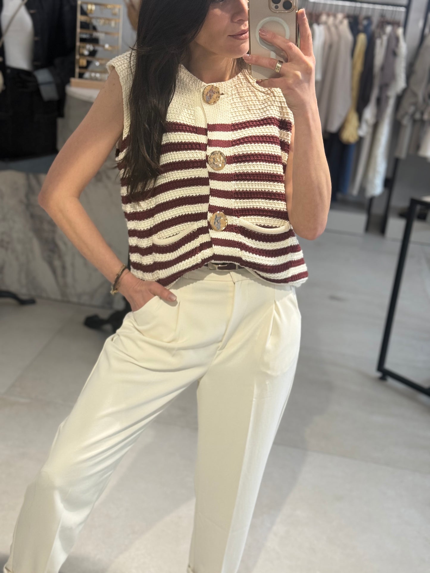 STYLISCHER STRICK-PULLUNDER