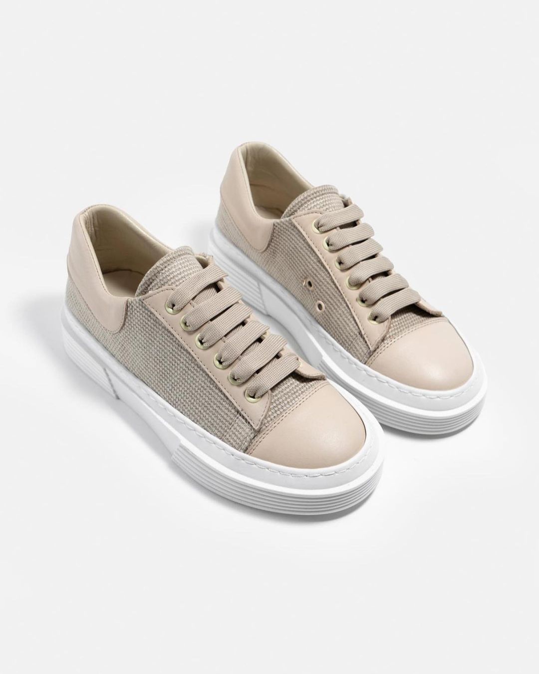 Sneakers natur Leinen