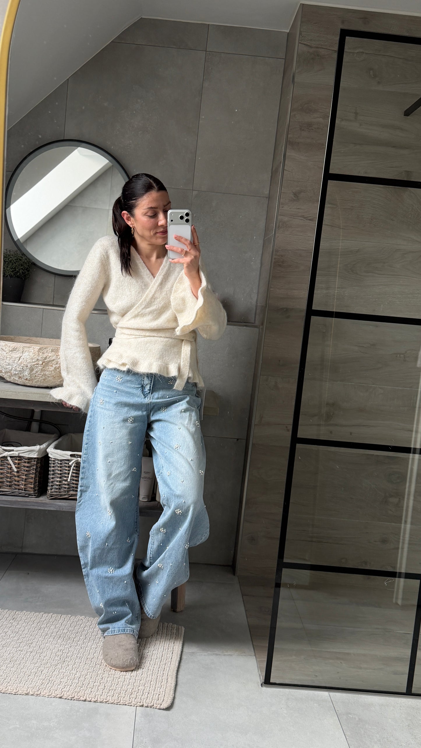 LUNA CREAM SOFT WRAP CARDIGAN
