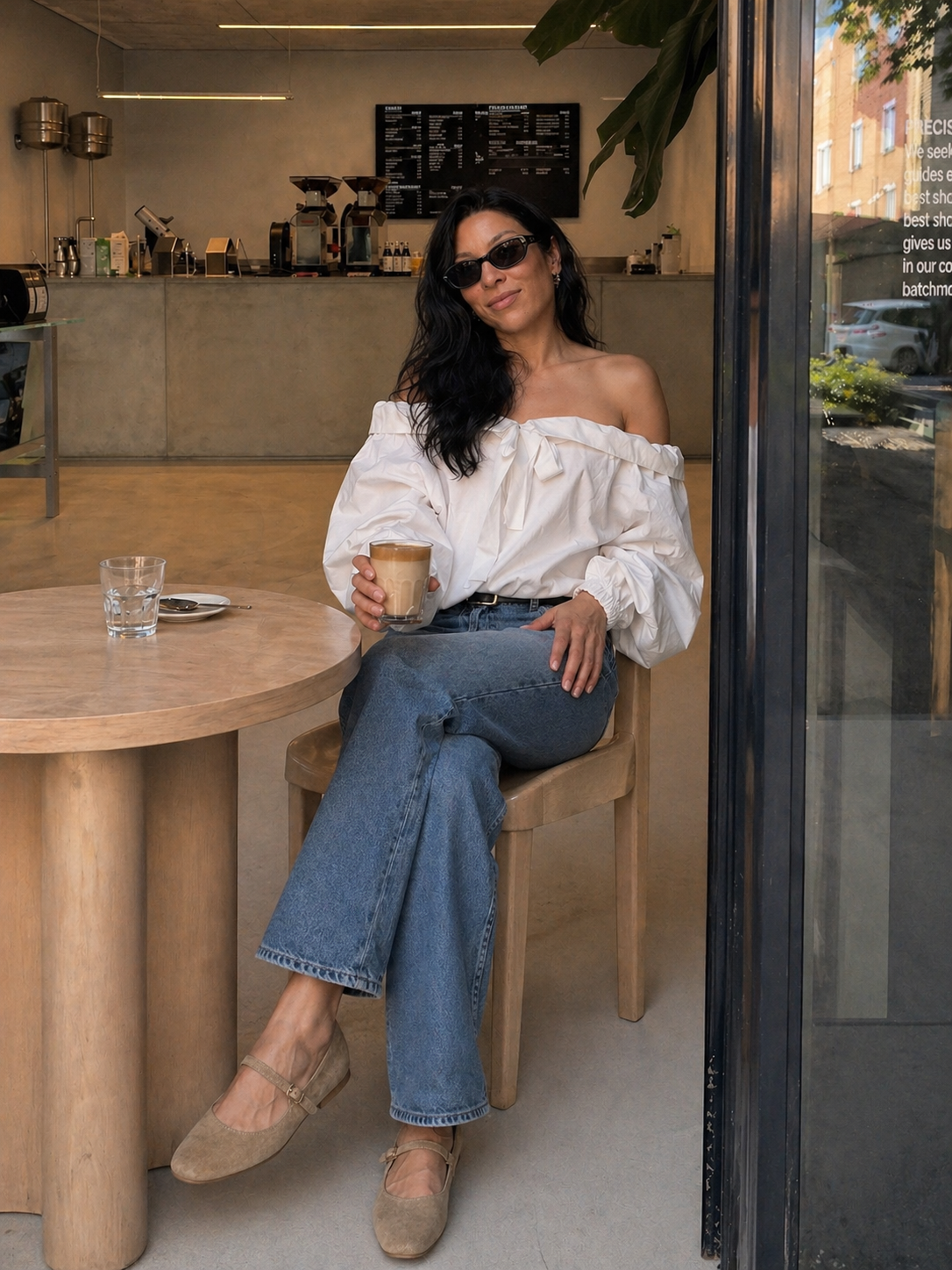 OFF SHOULDER STATEMENT BLUSE