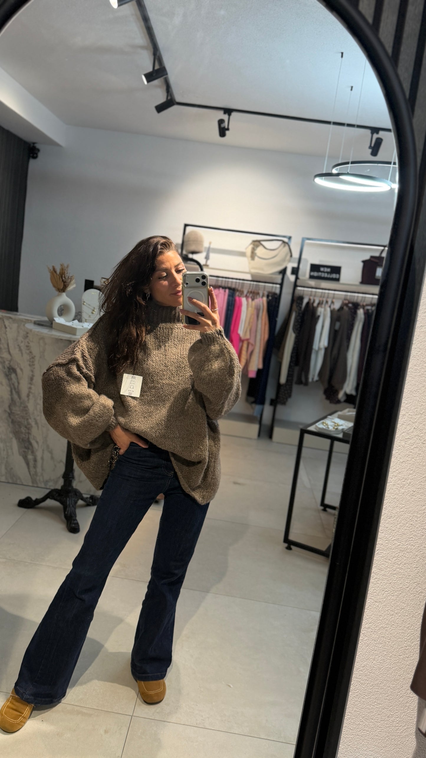 FLAUSCHİ OVERSİZE PULLOVER MİT STEHKRAGEN