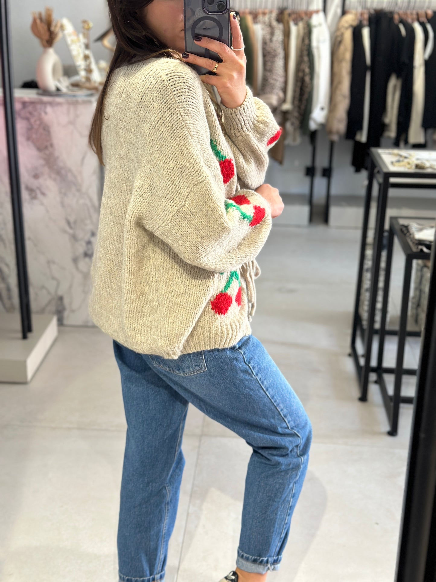 CARDIGAN COZY CHERRY