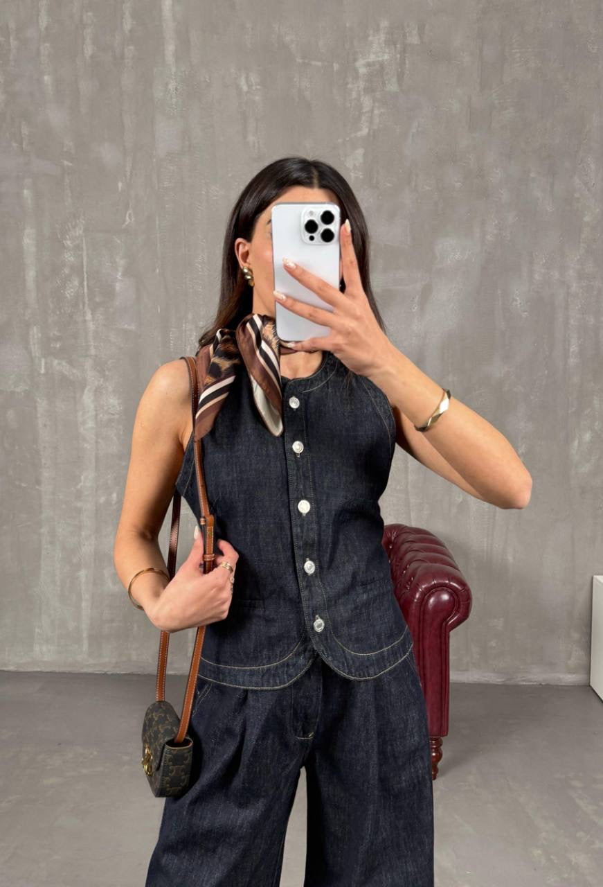 DENIM ZWEITEILER - STATEMENT LOOK