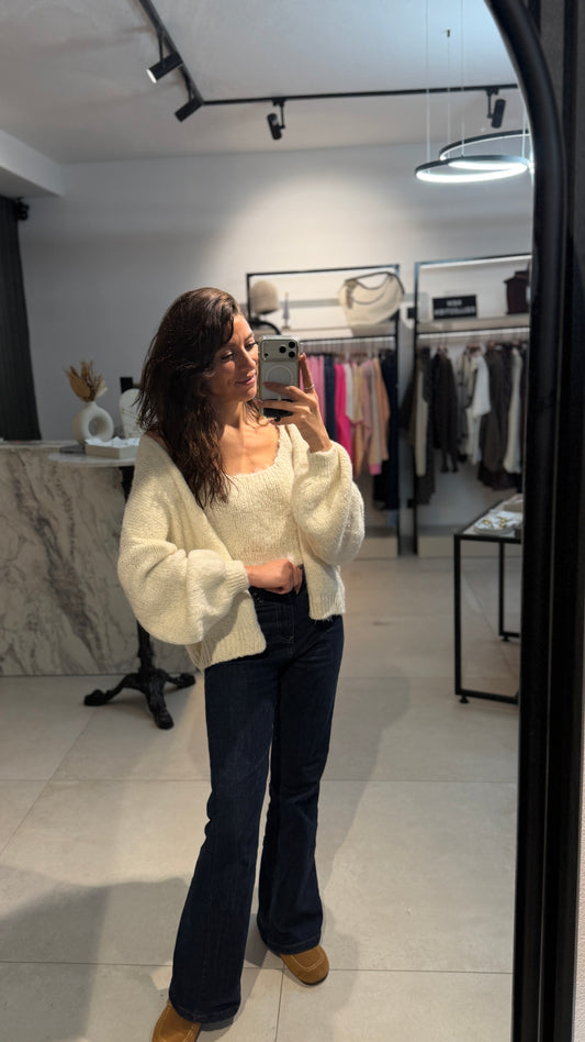 FLAUSCHI 2-TEILER TOP&CARDIGAN