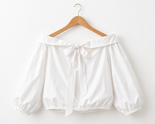 OFF SHOULDER STATEMENT BLUSE