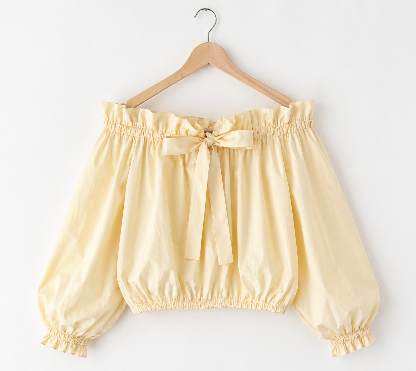 OFF SHOULDER BLUSE butteryellow (PRE-Order Lieferung ab 11.5.26)