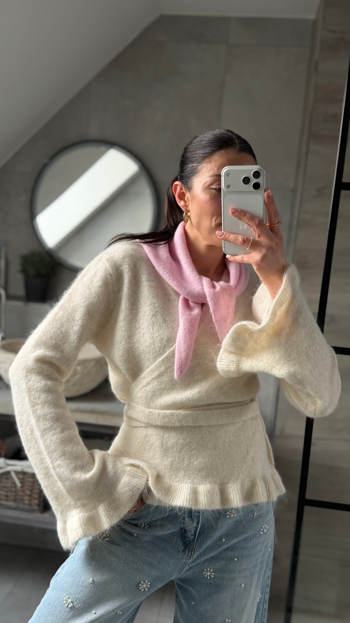 LUNA CREAM SOFT WRAP CARDIGAN