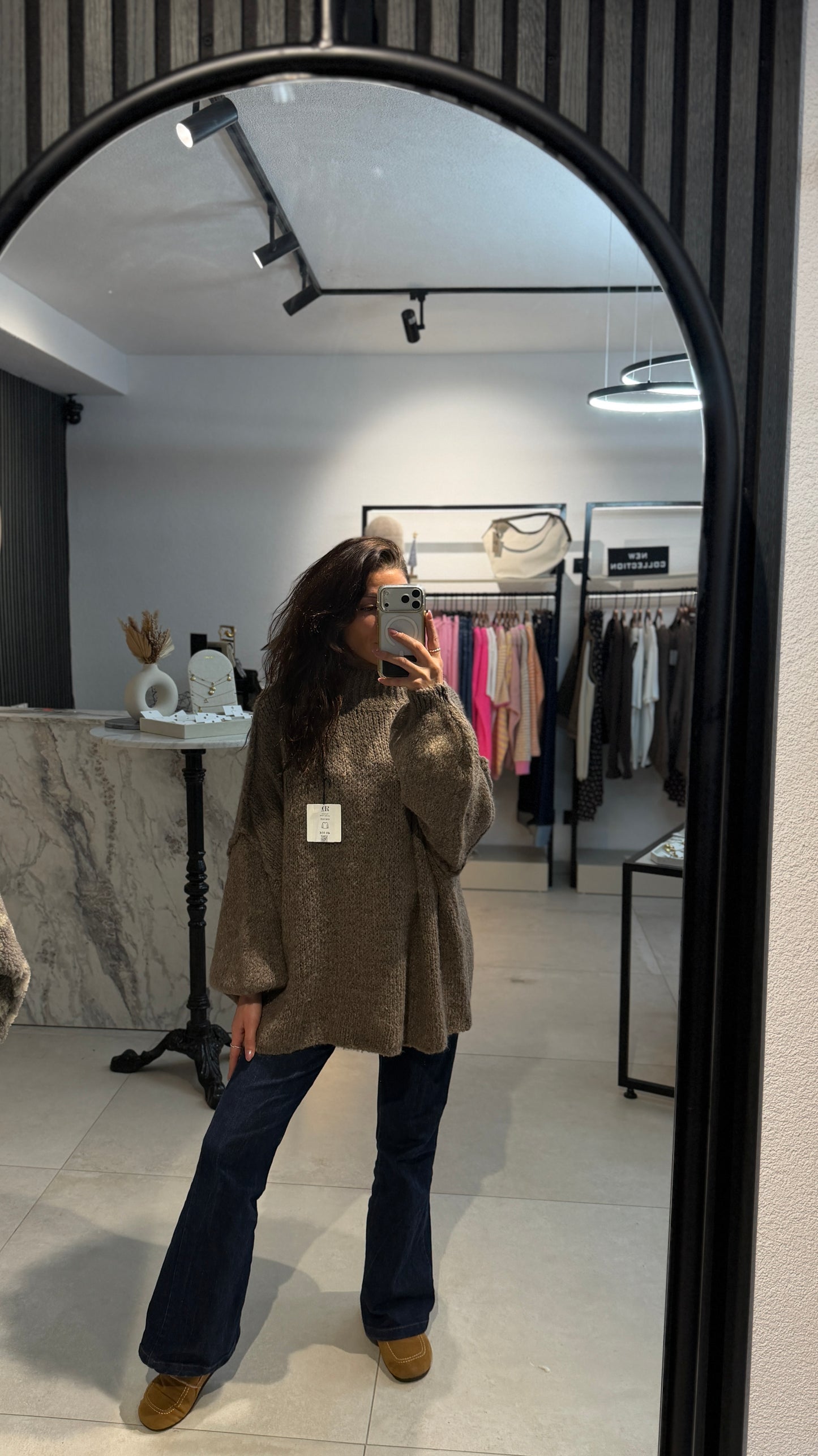 FLAUSCHİ OVERSİZE PULLOVER MİT STEHKRAGEN