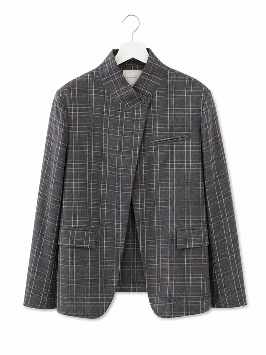 KARIERTER BLAZER GREY