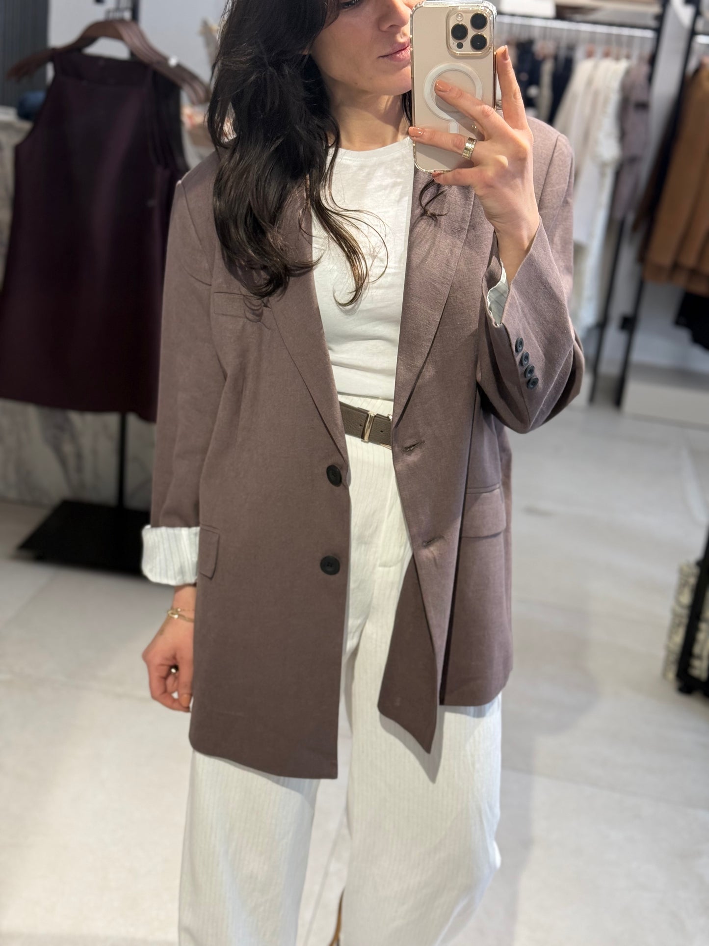 OVERSIZE LEINEN-BLAZER