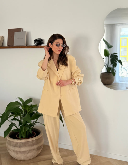 OVERSIZE-BLAZER “Butter Yellow”