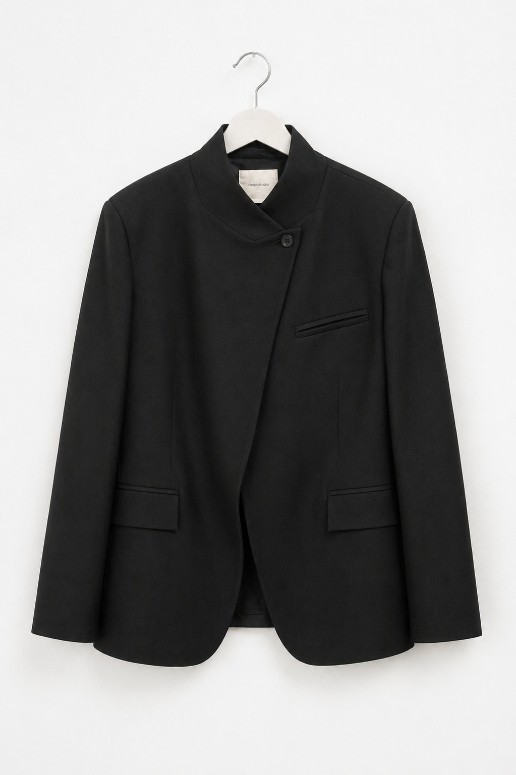 BLACK STRUCTURED BLAZER