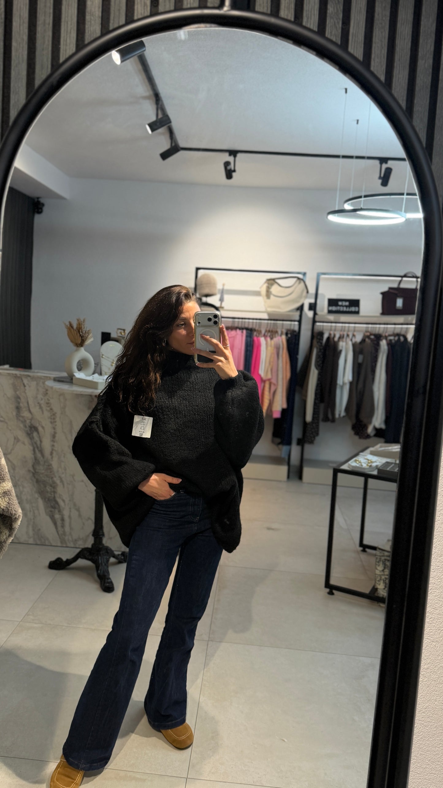 FLAUSCHİ OVERSİZE PULLOVER MİT STEHKRAGEN