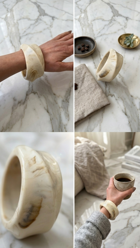 ARMREIF IVORY MARBLE