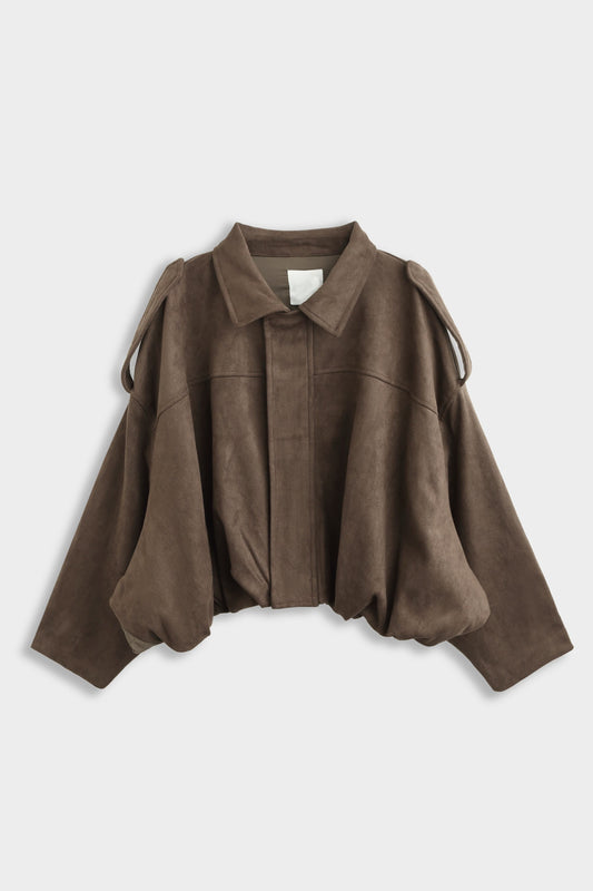 BOMBERJACKE IN WILDLEDEROPTIK